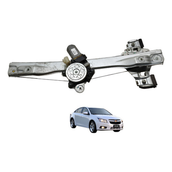 Máquina Vidro Traseiro Esquerdo Cruze Ltz 2013 2014