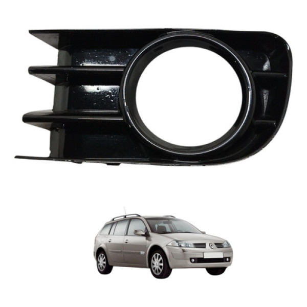 Moldura Farol Milha Esquerdo Megane Grand Tour 2008