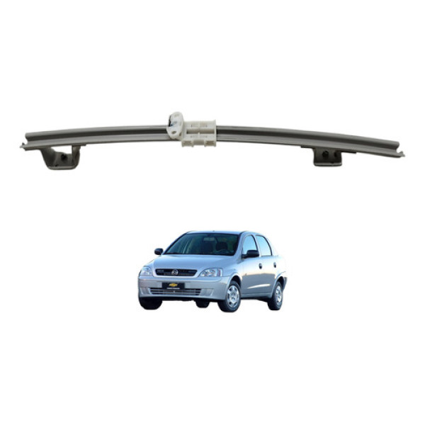 Guia Vidro Dianteiro Esquerdo Corsa 2004 2005 Cinza