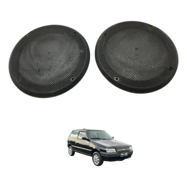 Grade Tela Alto Falante Porta Uno Fiorino 2010 2011 2012 Preto