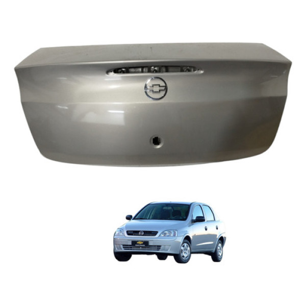 Tampa Traseira Corsa Sedan 2004 2005 Recuperada Prateado