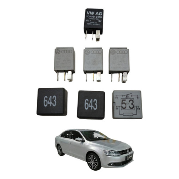 Jogo Relé  Volkswagen Jetta 2.0 Tsi 2011 2012 2013