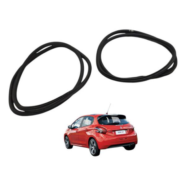 Borracha Vedação Porta Traseira Peugeot 208 2014 2015