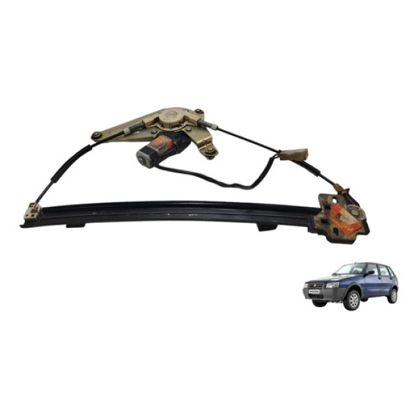 Máquina Vidro Dianteira Direita Uno 2008 A 2010