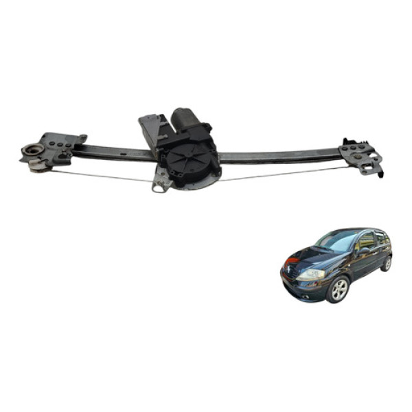 Máquina Vidro Dianteira Esquerda Citroen C3 2004 A 2008