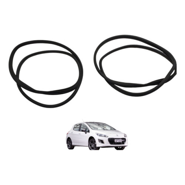 Par Borracha Porta Dianteira Peugeot 308 2014 2015