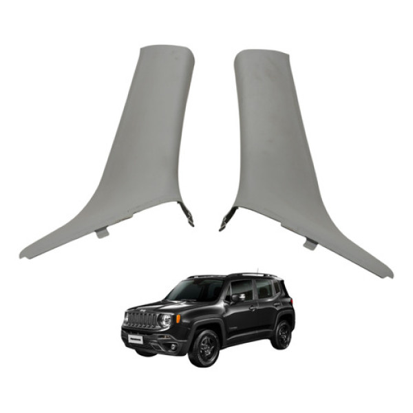 Par Acabamento Coluna Parabrisa Jeep Renegade 2017 2018