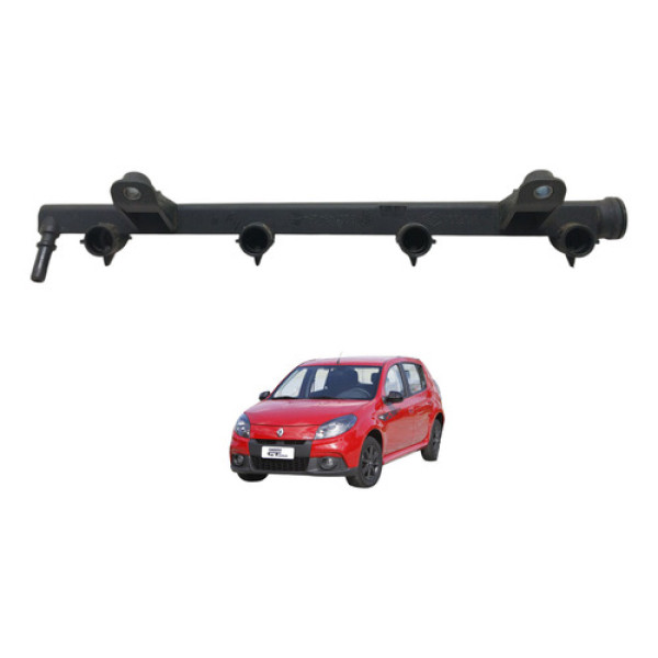 Flauta Bico Injetor Sandero 1.6 8v 2012 2013