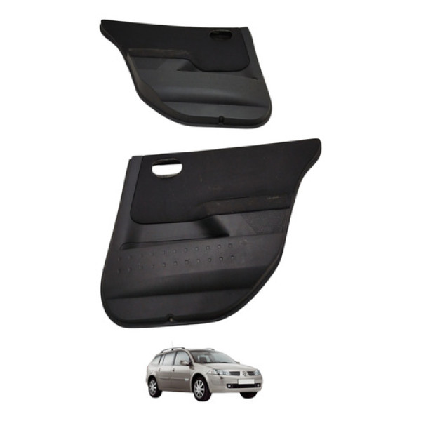 Par Forro Porta Traseiro Megane 2008 2009