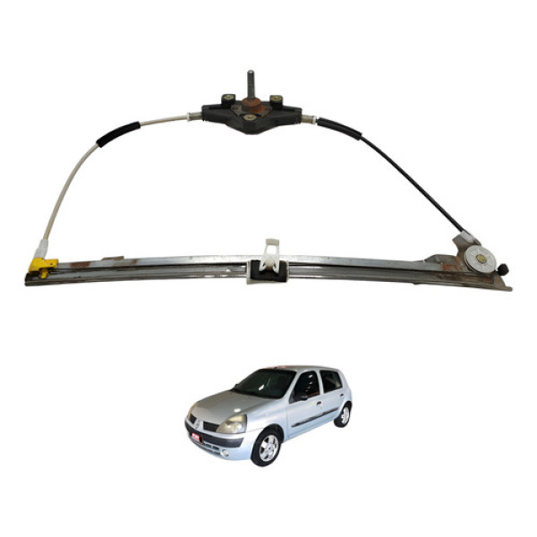 Máquina Vidro Dianteira Esquerda Clio 2004 2005