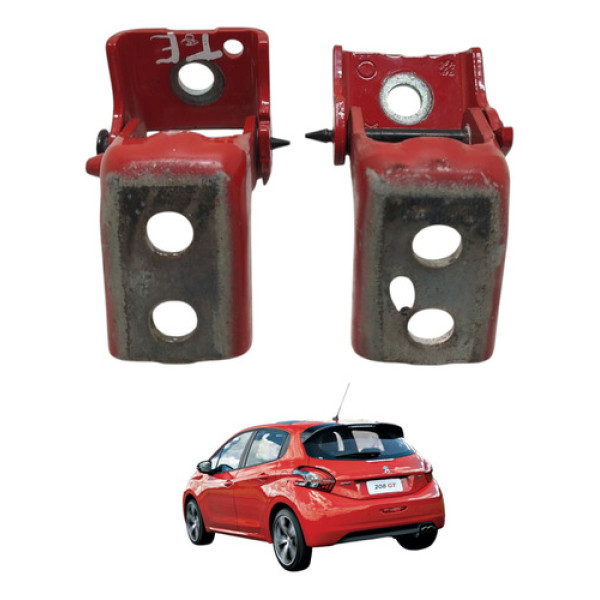 Dobradiça Porta Traseira Esquerda Peugeot 208 1.5 2014 2015