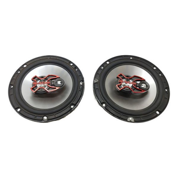 Par Alto Falante Bravox B3x60 X 6   Preto Prata Triaxial