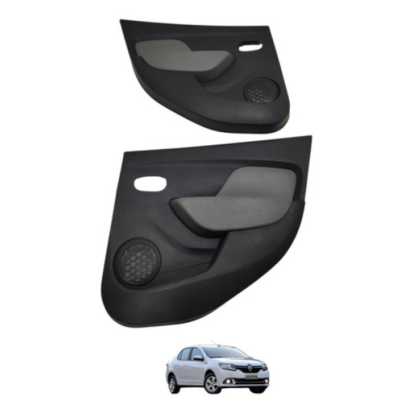 Par Forro Porta Traseira Logan 2015 2016 2017