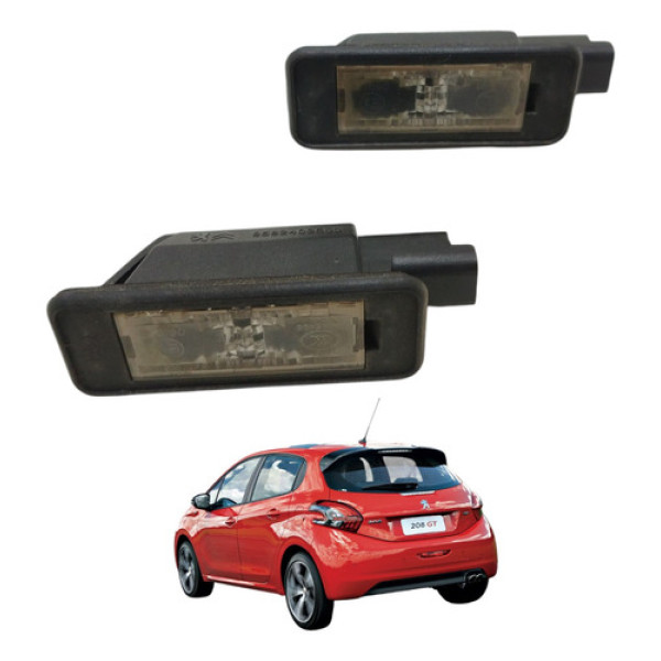 Luz Iluminação Placa Traseira Peugeot 208 2014 2015