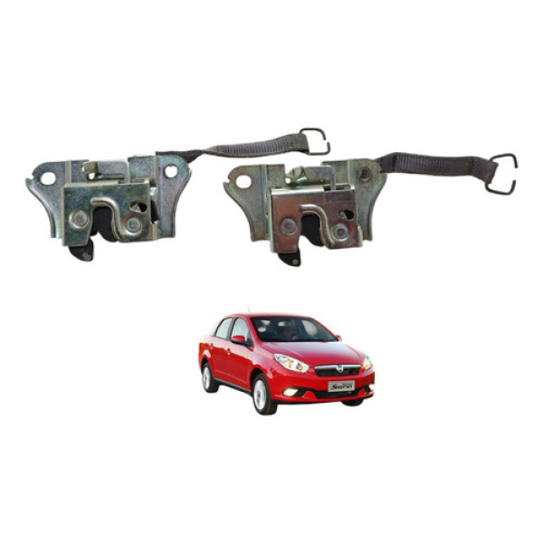 Par Fechadura Trava Banco Traseiro Grand Siena 2013 2014