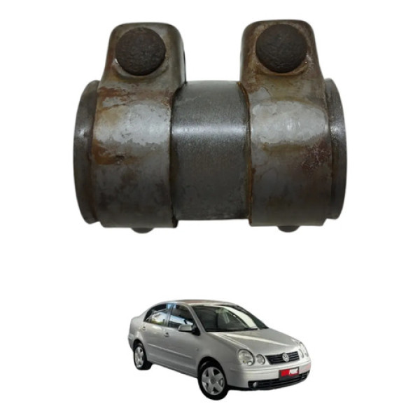 Abraçadeira Escapamento Polo 1.6 2004 2005 Cinza-escuro