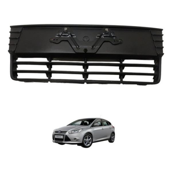Grade Inferior Parachoque Suporte Placa Dianteira Focus 2015