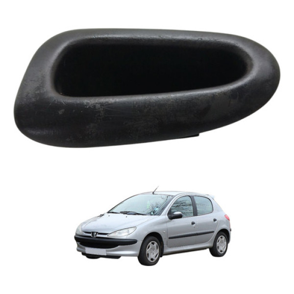 Puxador Porta Dianteira Esquerda Peugeot 206 2008 2009