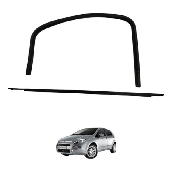 Pestana Borracha Vidro Traseiro Direito Punto 2013 2014