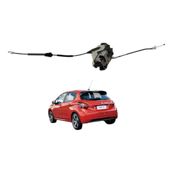 Fechadura Traseira Esquerda Peugeot 208 1.5 2014 2015