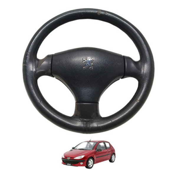 Volante Direção Peugeot 206 2007 2008 2009 Detalhe