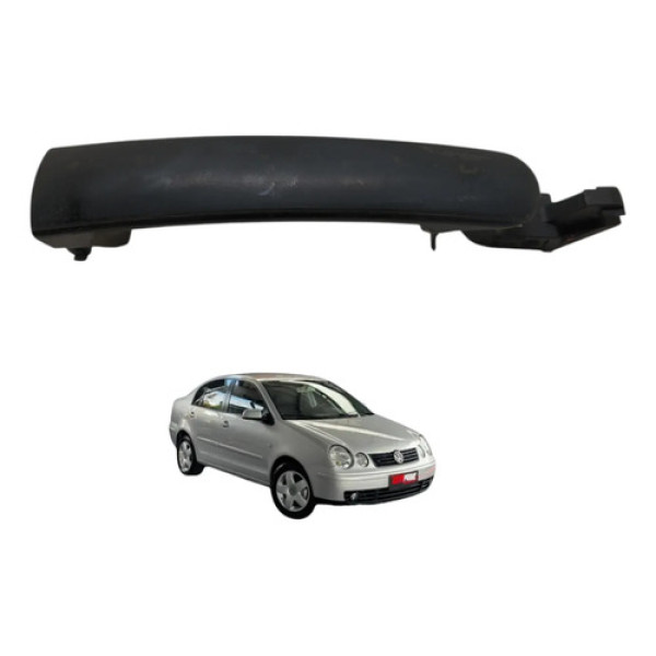 Maçaneta Externa Dianteira Esquerda Polo 2004 2005 Preto