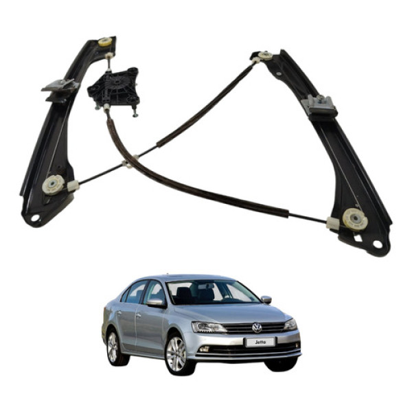 Máquina Vidro Dianteira Direita Jetta Tsi 2913 2014