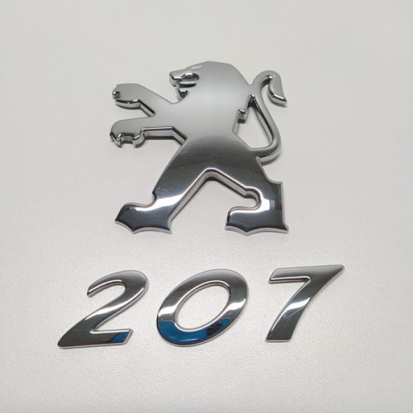 Emblema Tampa Traseira Peugeot 207 08/13