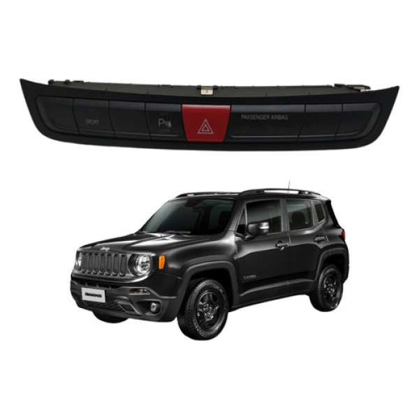 Botão Comando Pisca Alerta Jeep Renegade 1.8 2017 2018