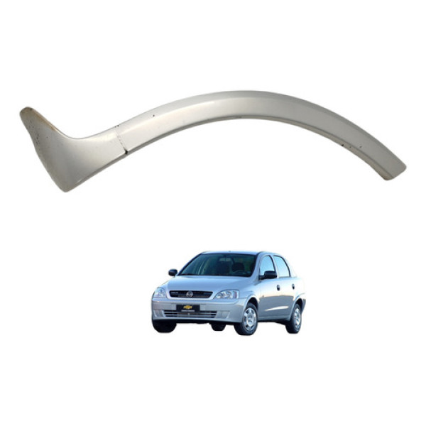 Aplique Paralama Traseiro Esquerdo Corsa Sedan 2004 2005 Prateado