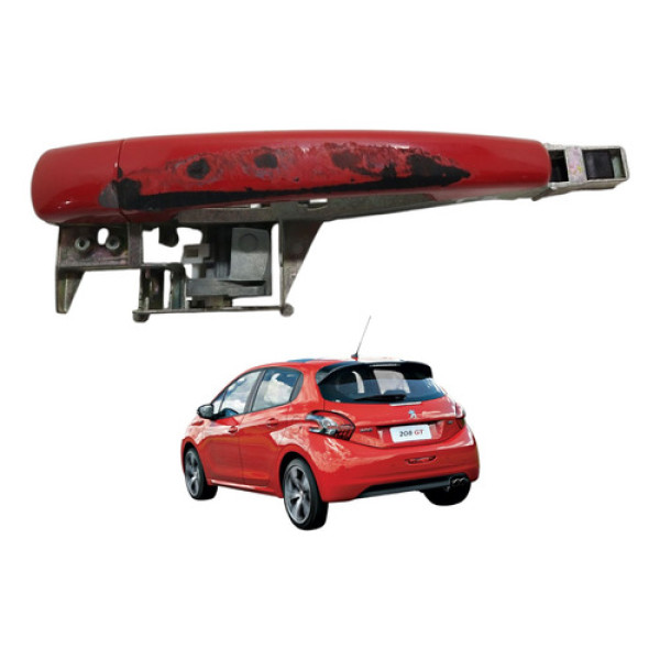 Maçaneta Traseira Esquerda Peugeot 208 2014 2015