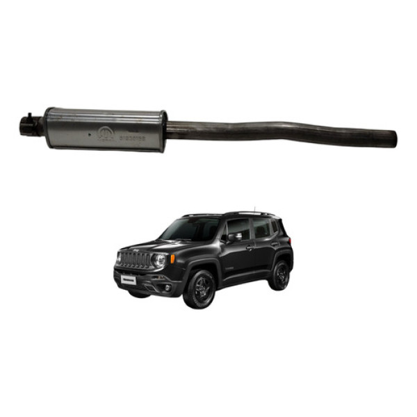Abafador Intermediário Escapamento Jeep Renegade  2017 2018