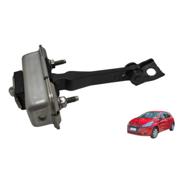 Limitador Porta Dianteira Esquerda Peugeot 208 2013 A 2016
