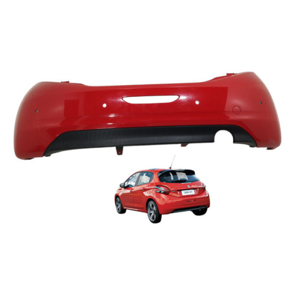 Parachoque Traseiro Peugeot 208 2014 2015