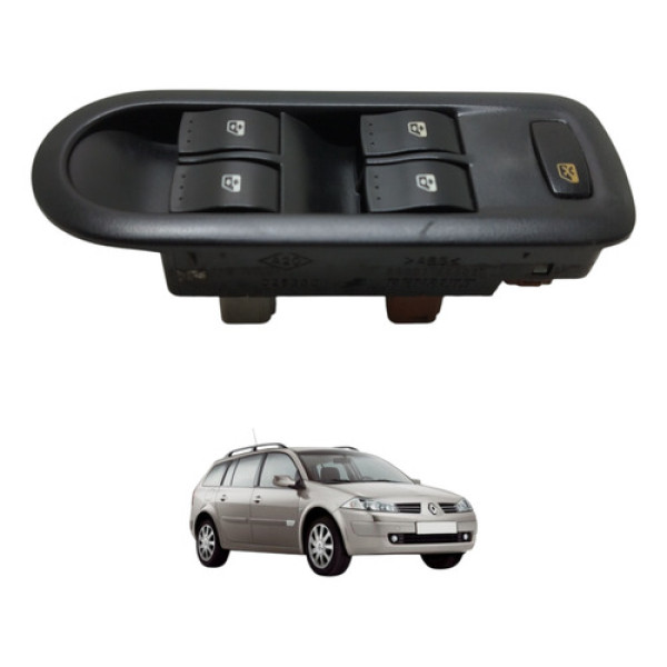 Botão Vidro Dianteiro Esquerdo Megane 2008 2009