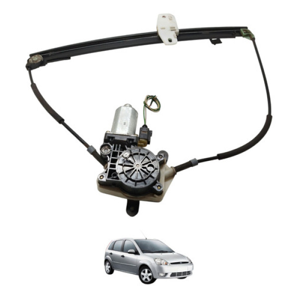 Máquina Vidro Dianteira Esquerda Fiesta 2003 2004