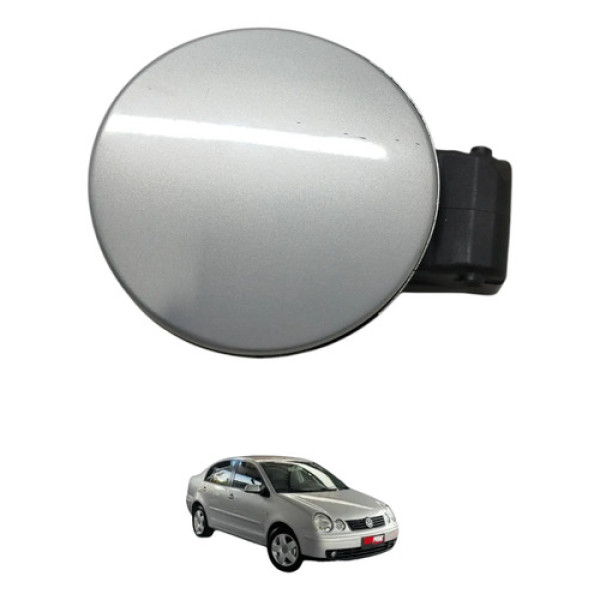 Portinhola Tampa Tanque Combustível Polo 2004 2005 Prateado 2004