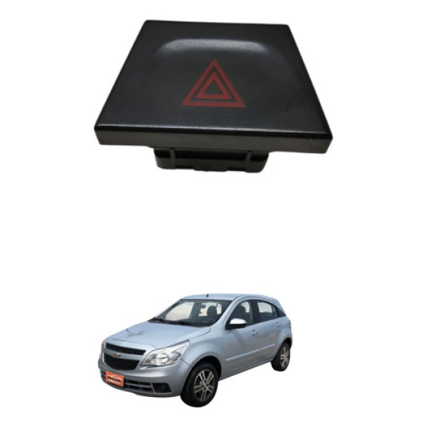 Botão Pisca Alerta Agile 2011 2012 2013 Preto