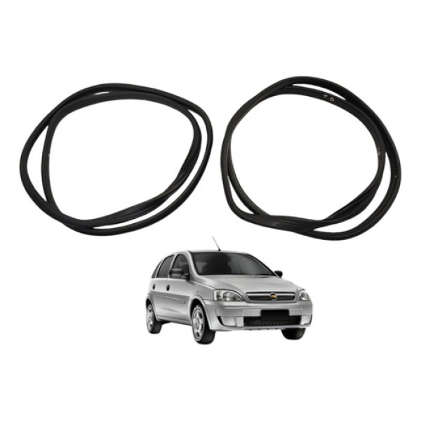 Borracha Vedação Porta Traseira Corsa Hatch 2004 2005