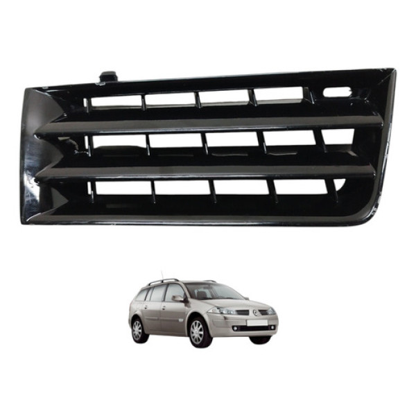 Grade Esquerda Parachoque Megane 2008 2009