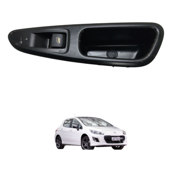 Moldura Botão Vidro Traseiro Direito Peugeot 308 2014 2015