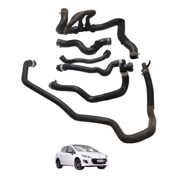 Jogo Mangueira Arrefecimento Peugeot 308 1.6 Thp 2014 2015