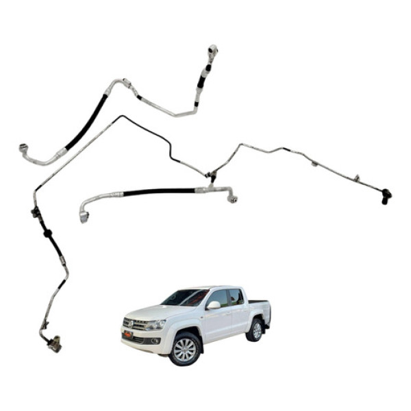 Jogo Mangueira Ar Condicionado Amarok 2.0 Biturbo 2011 2012