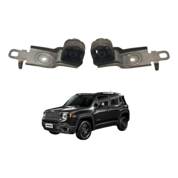 Par Suporte Coxim Escapamento Jeep Renegade 1.8 Flex 2018