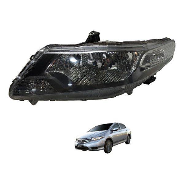 Farol Esquerdo Honda City 2013 2014
