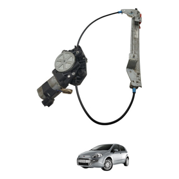 Máquina Vidro Traseiro Direito Punto 2013 2014