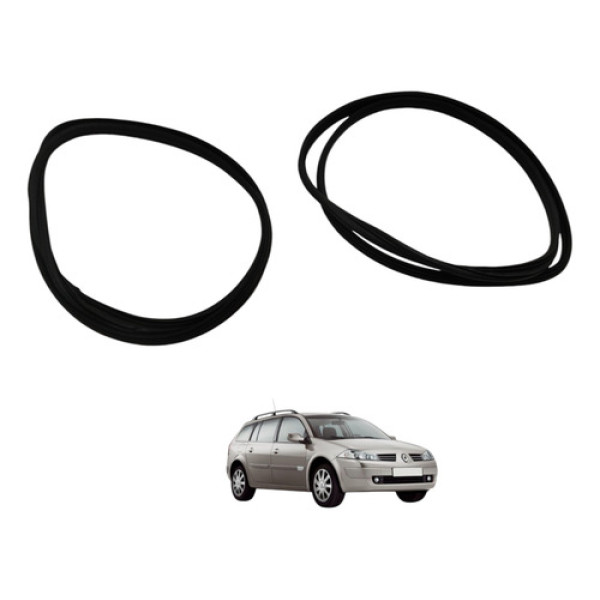 Par Borracha Porta Dianteira Megane 2008