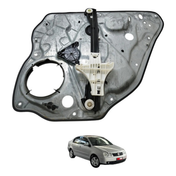 Máquina Vidro Traseiro Esquerdo Polo 2004 2005