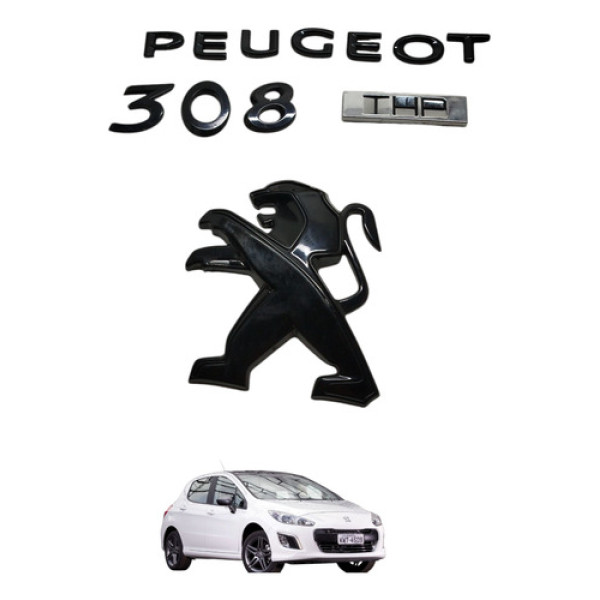 Jogo Emblema Peugeot 308 2014 2015