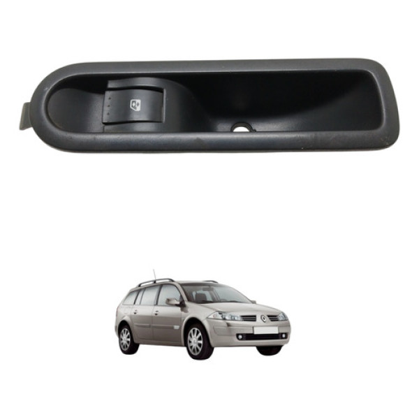 Botão Vidro Traseiro Esquerdo Megane 2008 2009